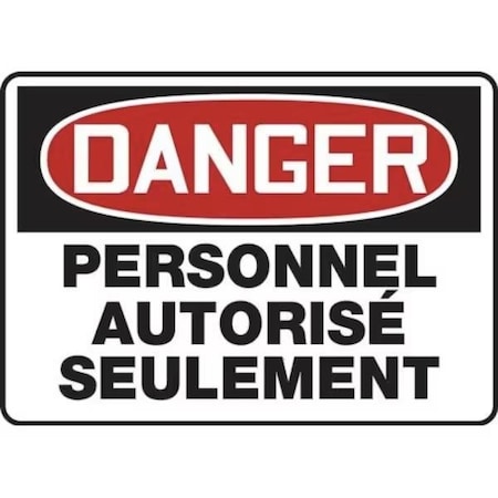 Accuform OSHA DANGER SAFETY SIGN AUTHORIZED FRMADM006VP FRMADM006VP
